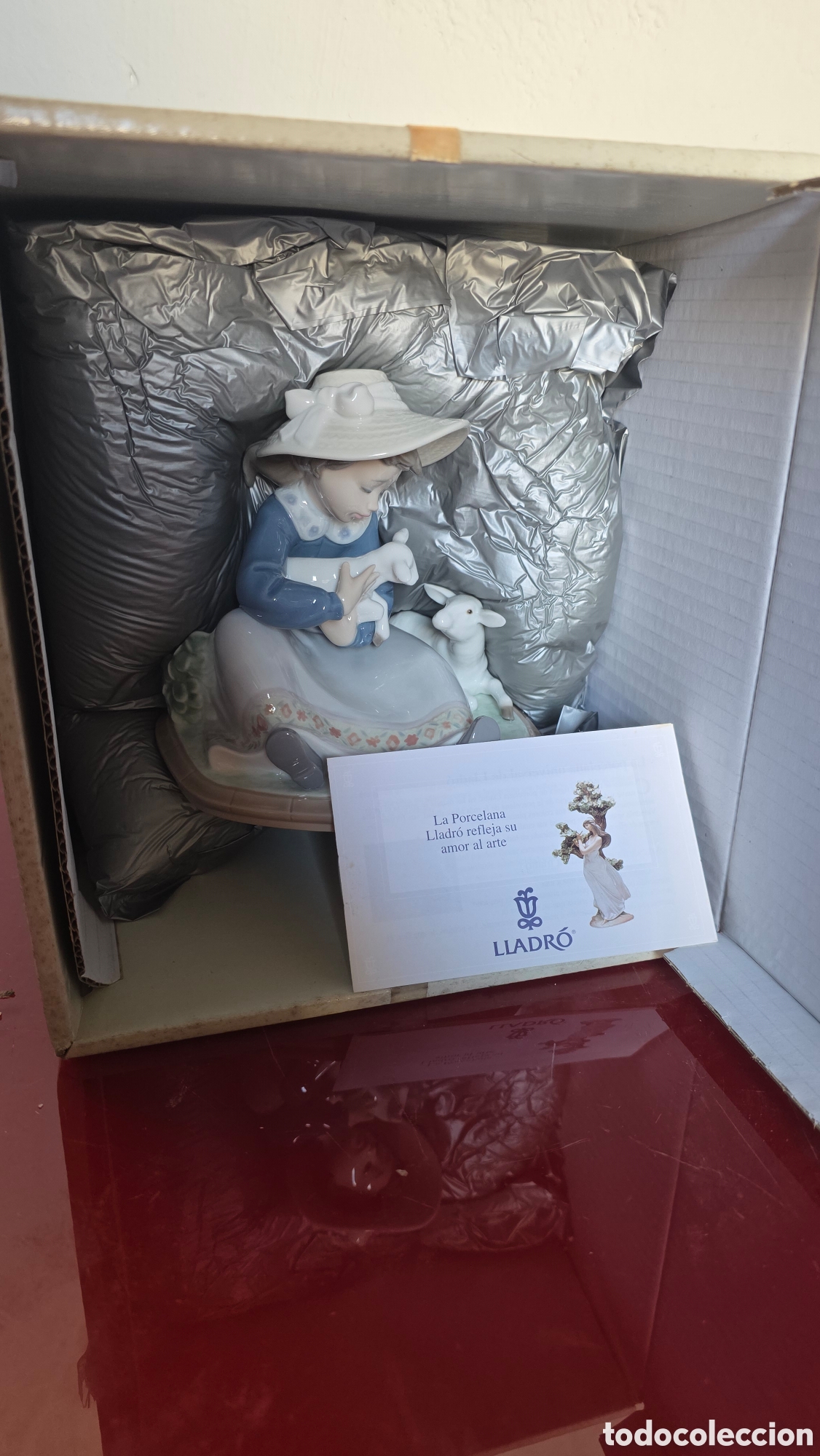 Antig&uuml;edades: Figura porcelana lladro caja original