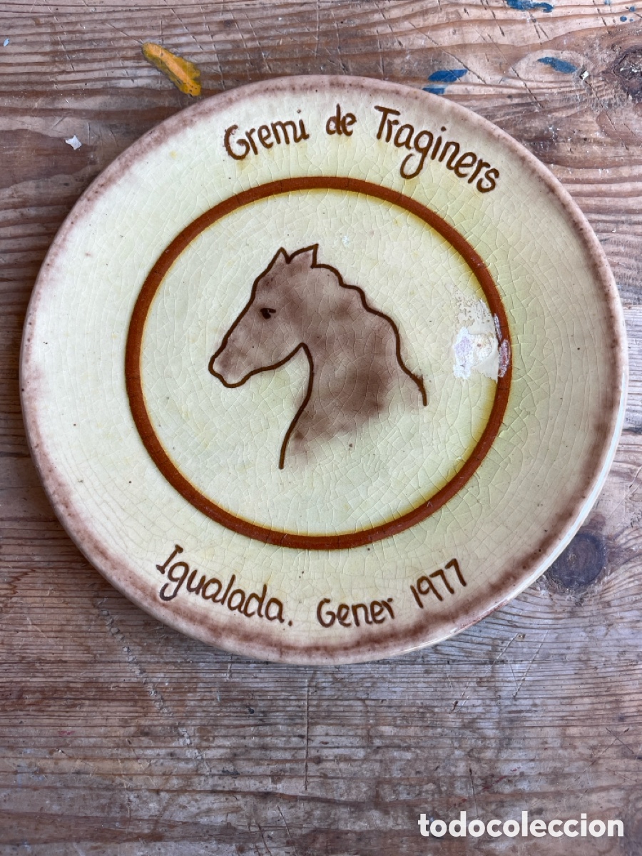 Antig&uuml;edades: Plato decorativo antiguo Gremi de Taquiner