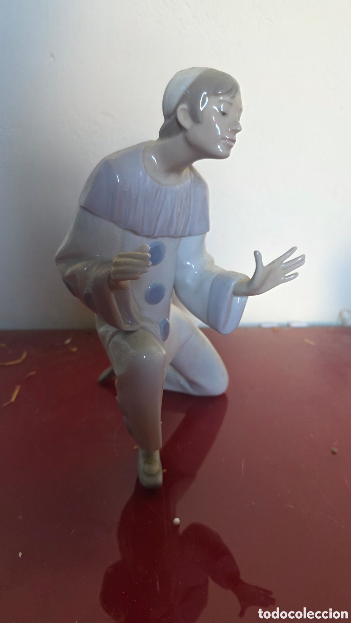 Antig&uuml;edades: Figura arlequin porcelana lladro