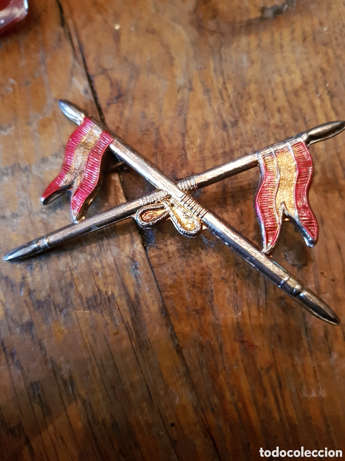 Antig&uuml;edades: ANTIGUA INSIGNIA MILITAR DE CABALLER&Iacute;A