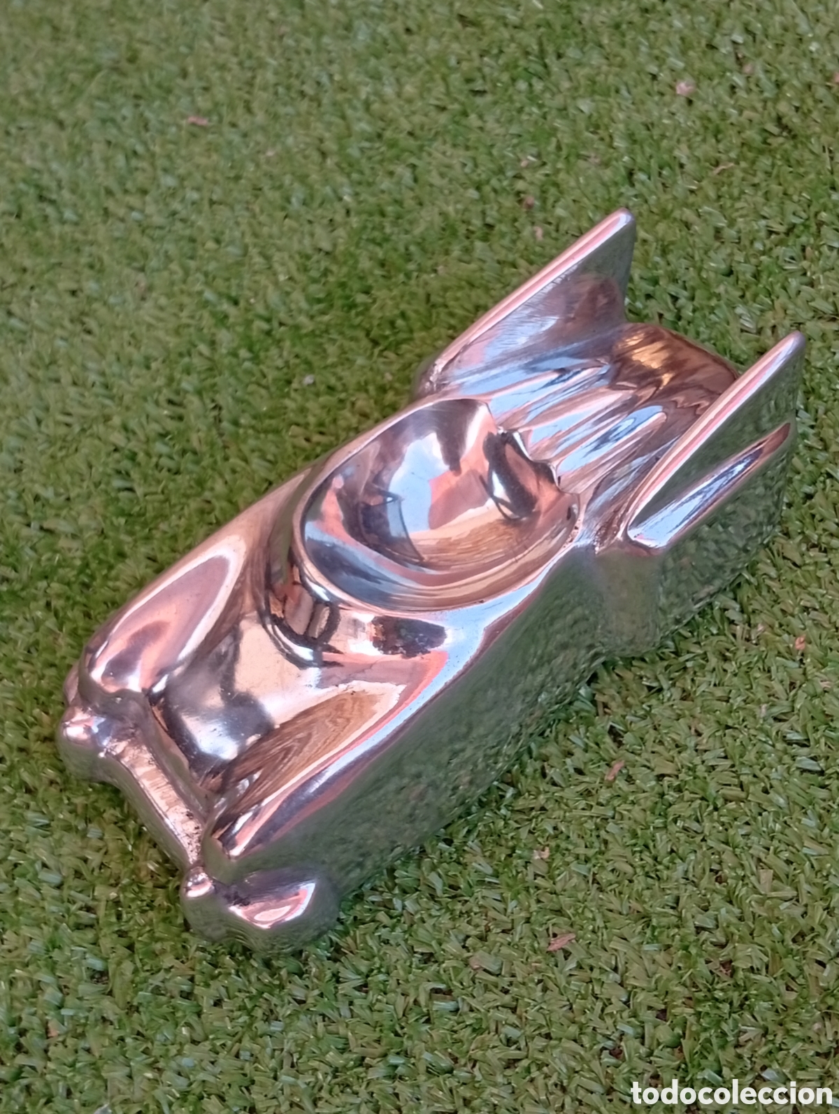 Antig&uuml;edades: Cenicero de coche antiguo estilo Art D&eacute;co / Batmobile - Aluminio fundido, J. Kersten B.V. (Pa&iacute;ses Ba