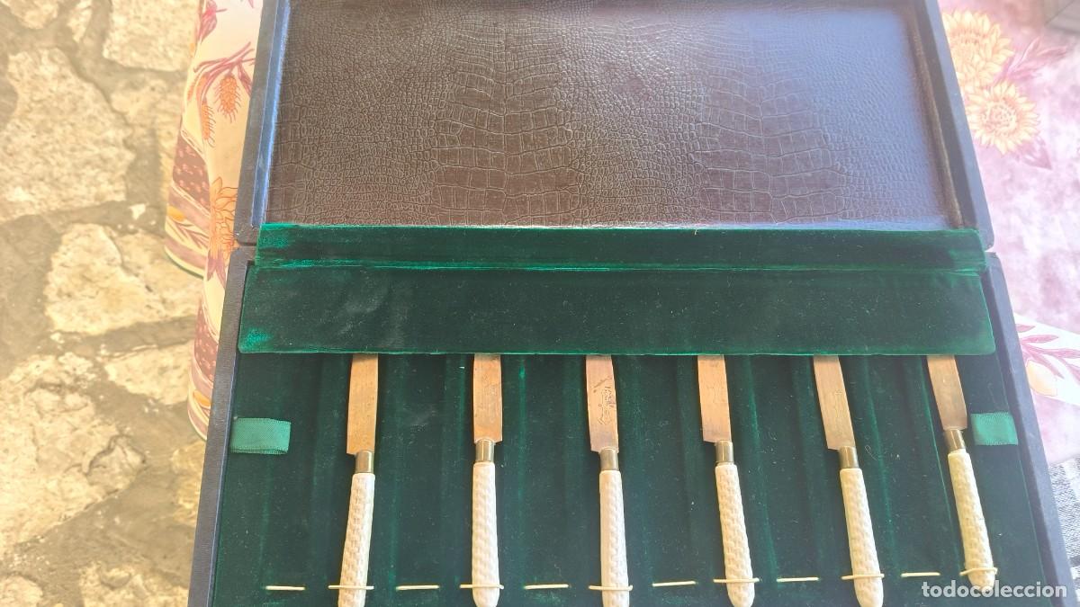 Antig&uuml;edades: Coffret couteau porcelaine et bronze