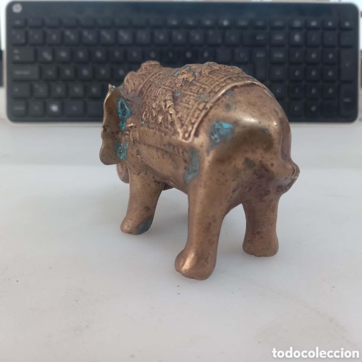 Antig&uuml;edades: Elefante antiguo en Bronce 10cm largo - Foto 2
