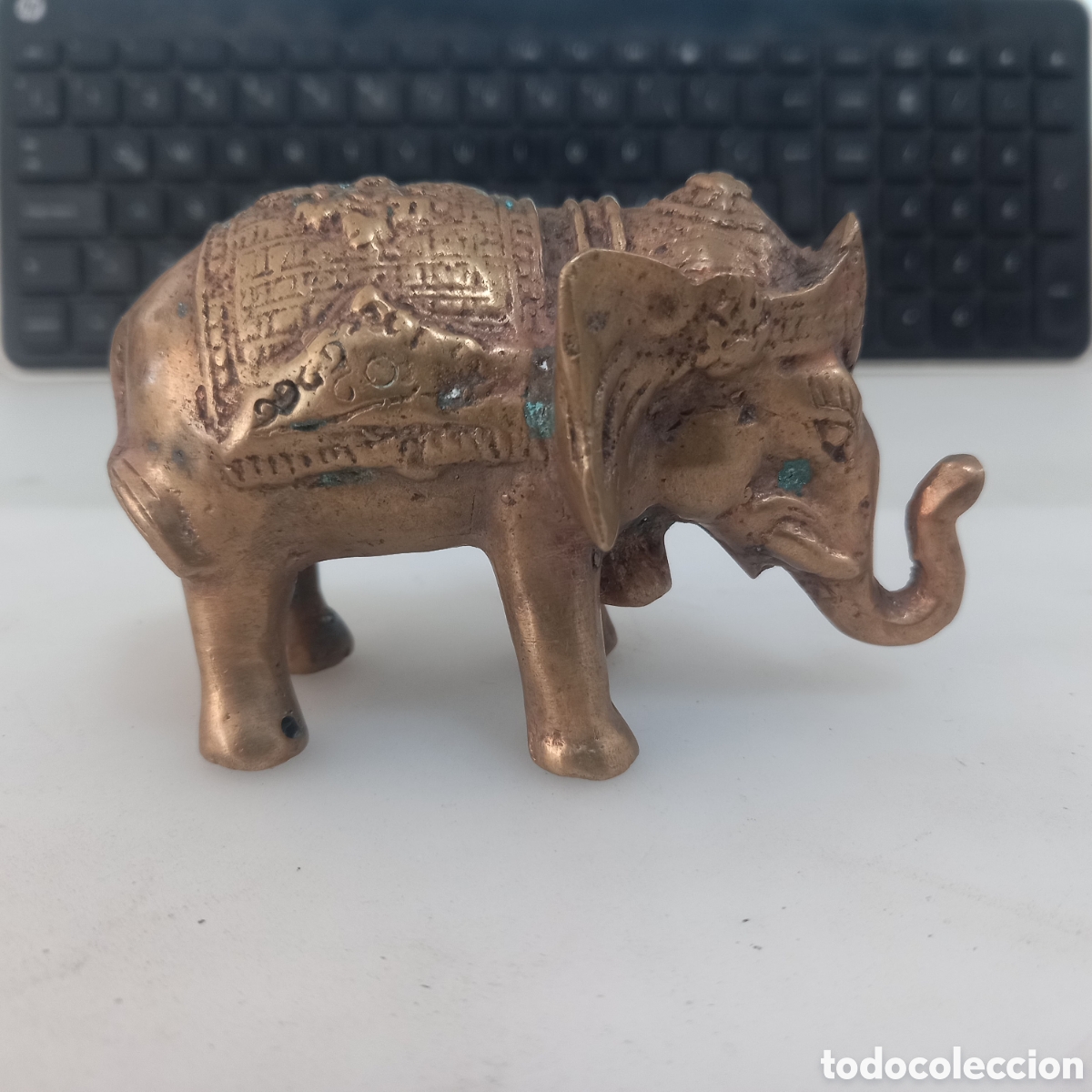 Antig&uuml;edades: Elefante antiguo en Bronce 10cm largo - Foto 6