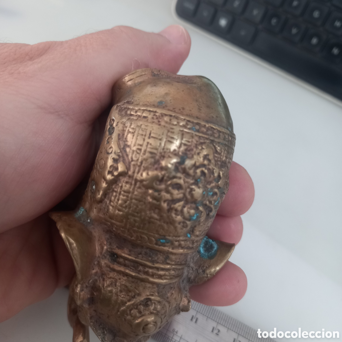 Antig&uuml;edades: Elefante antiguo en Bronce 10cm largo - Foto 8