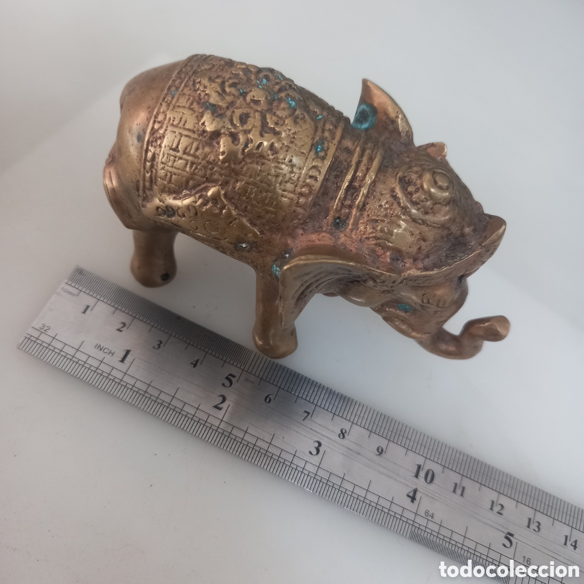 Antig&uuml;edades: Elefante antiguo en Bronce 10cm largo - Foto 12