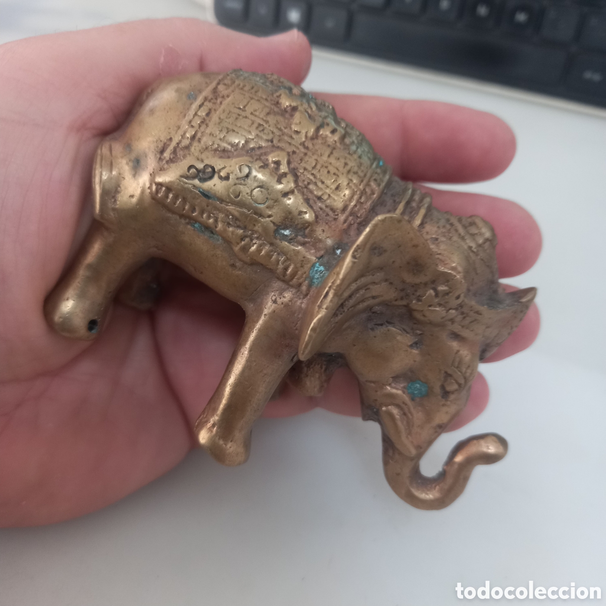 Antig&uuml;edades: Elefante antiguo en Bronce 10cm largo - Foto 13