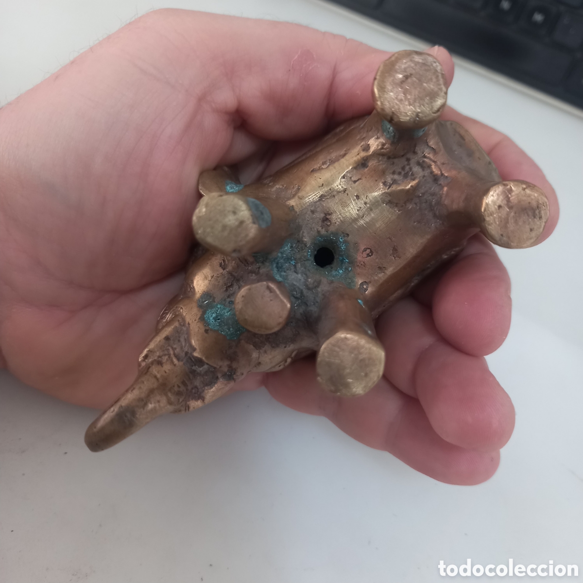 Antig&uuml;edades: Elefante antiguo en Bronce 10cm largo - Foto 14