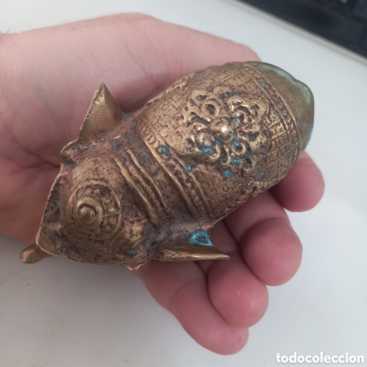 Antig&uuml;edades: Elefante antiguo en Bronce 10cm largo - Foto 1