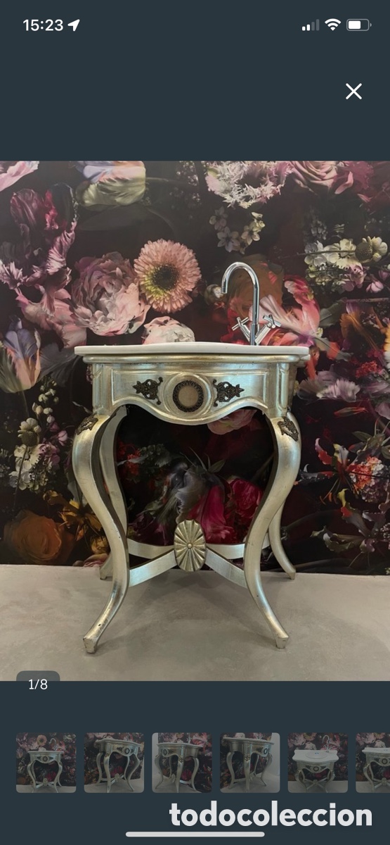 Antig&uuml;edades: Mueble Consola Antiguo adaptado a lavabo