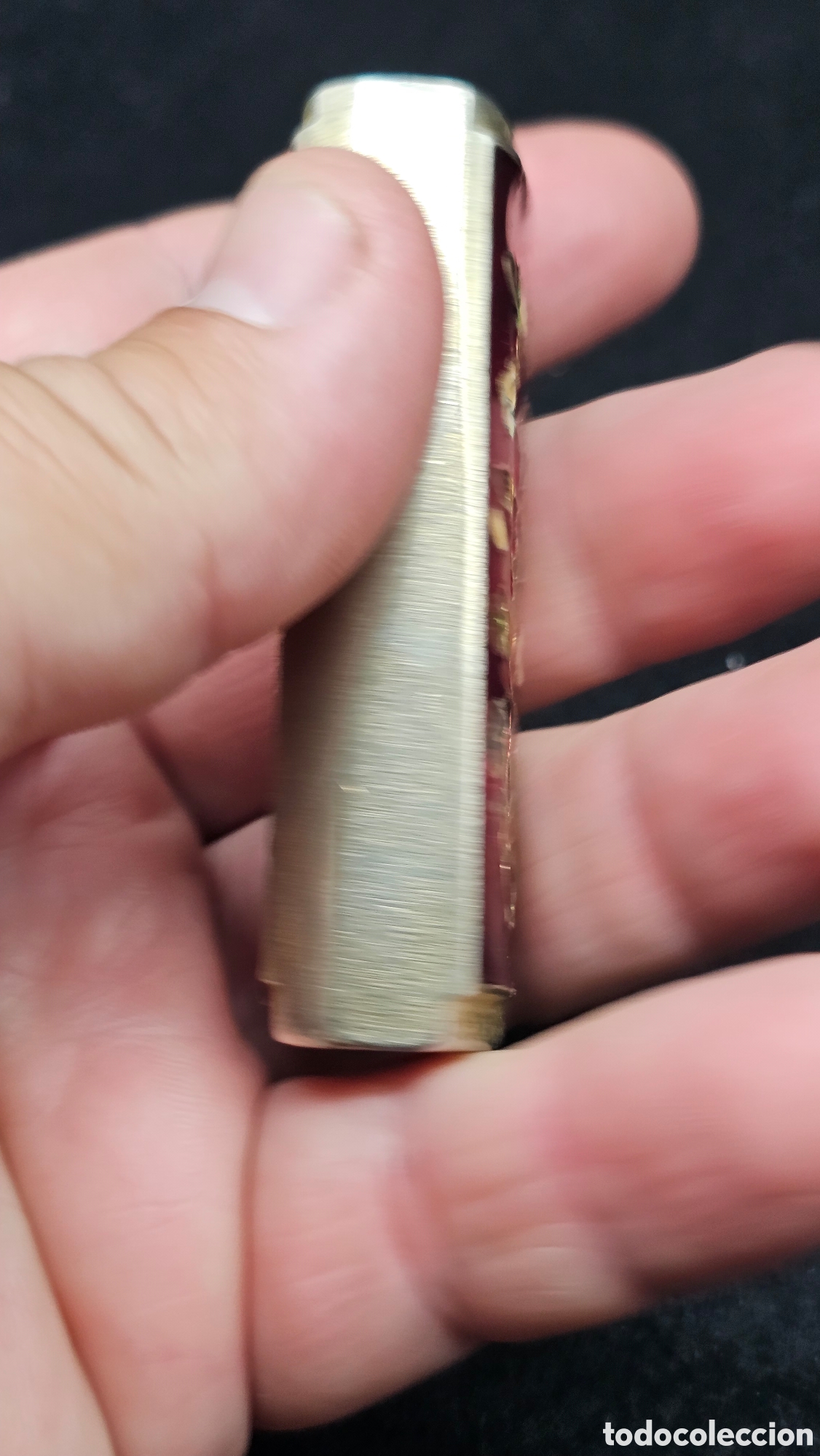 Antig&uuml;edades: Funda para mechero con esmaltes..... - Foto 2