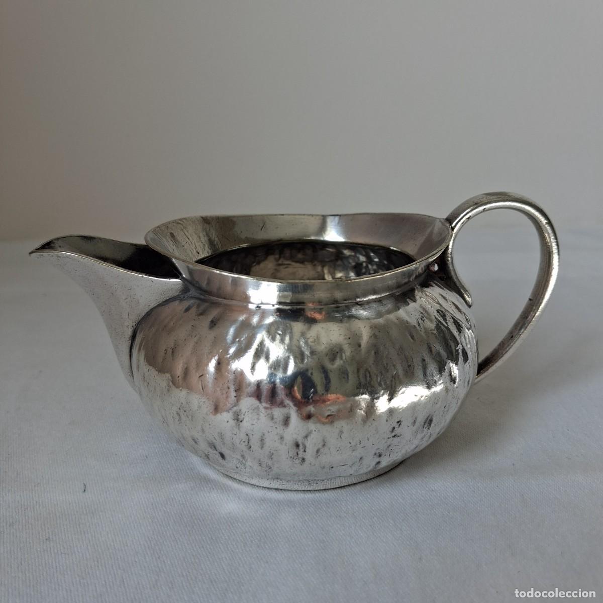 Antig&uuml;edades: Hukin and Heath Bark-Effect Milk Creamer Attributed to Christopher Dresser