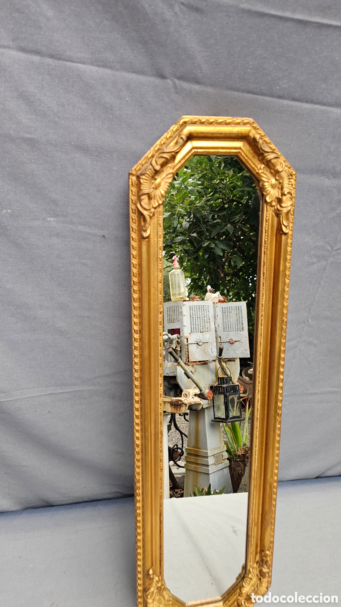 Antig&uuml;edades: Espejo vertical de madera - Foto 2