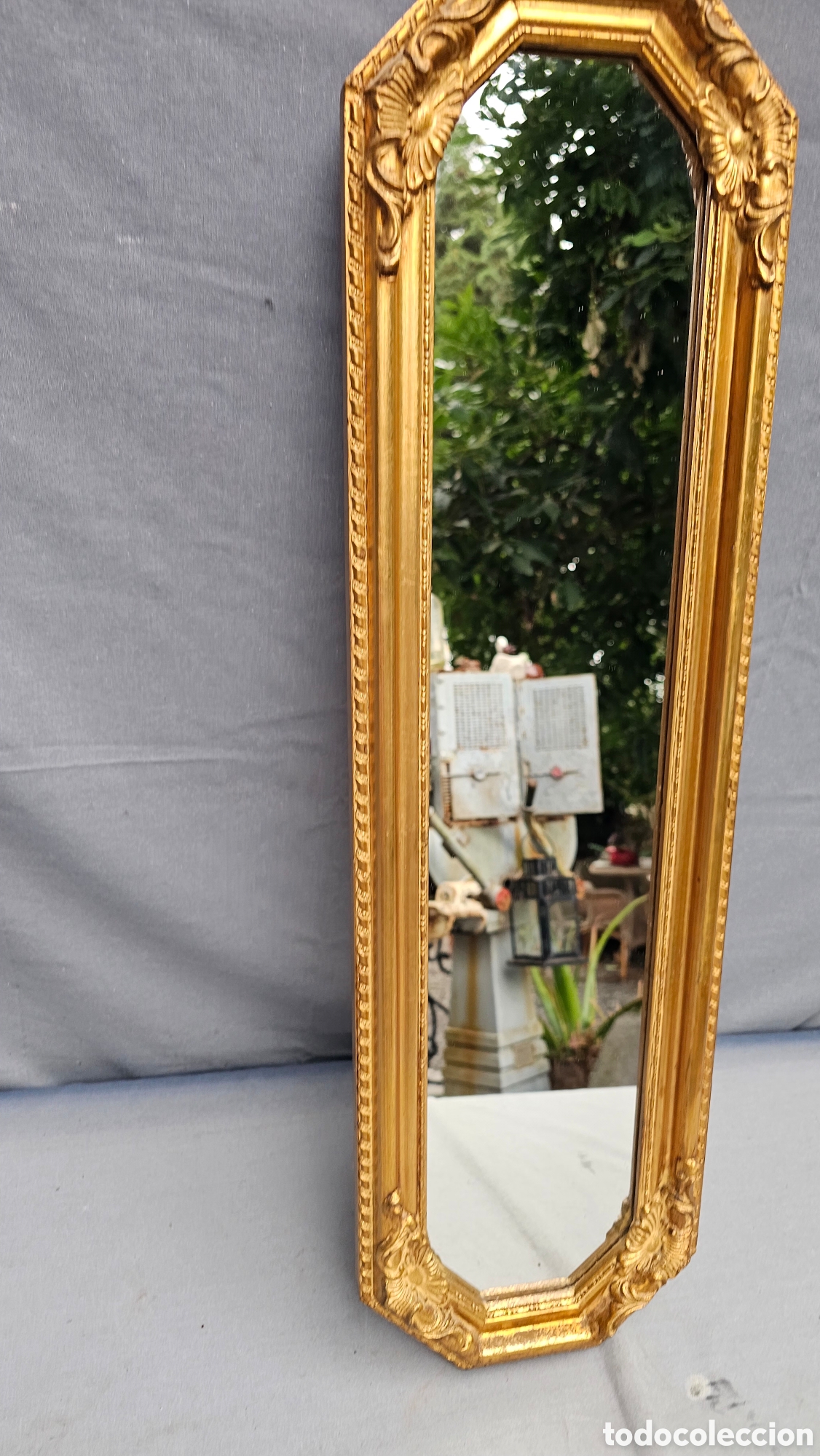 Antig&uuml;edades: Espejo vertical de madera - Foto 3