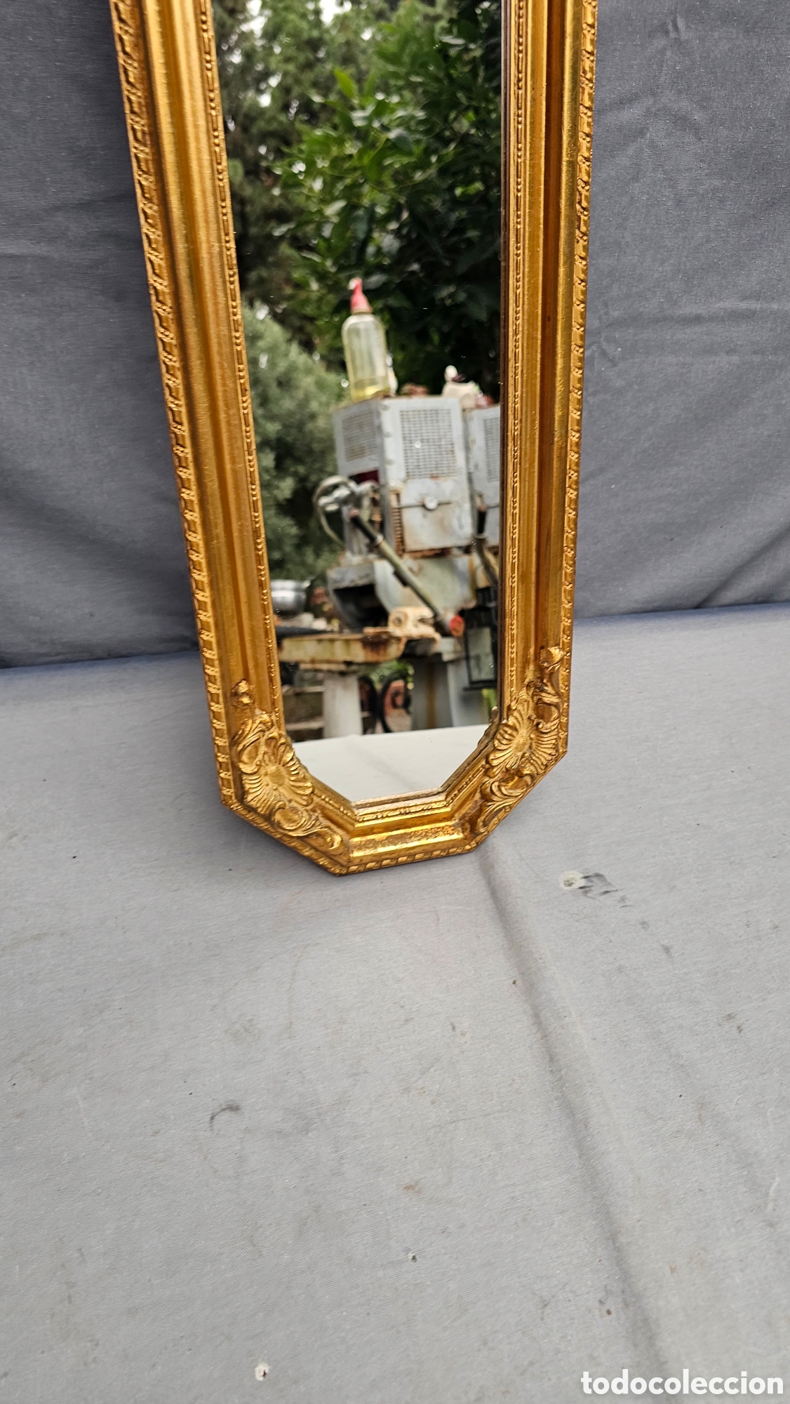 Antig&uuml;edades: Espejo vertical de madera - Foto 5