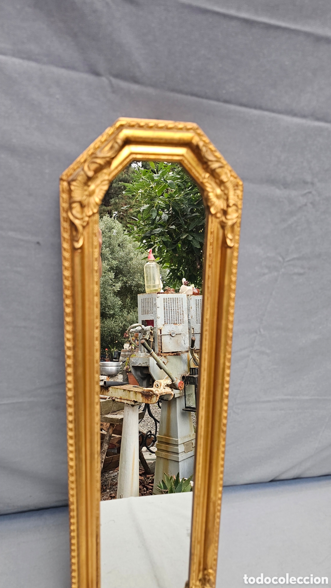 Antig&uuml;edades: Espejo vertical de madera - Foto 6