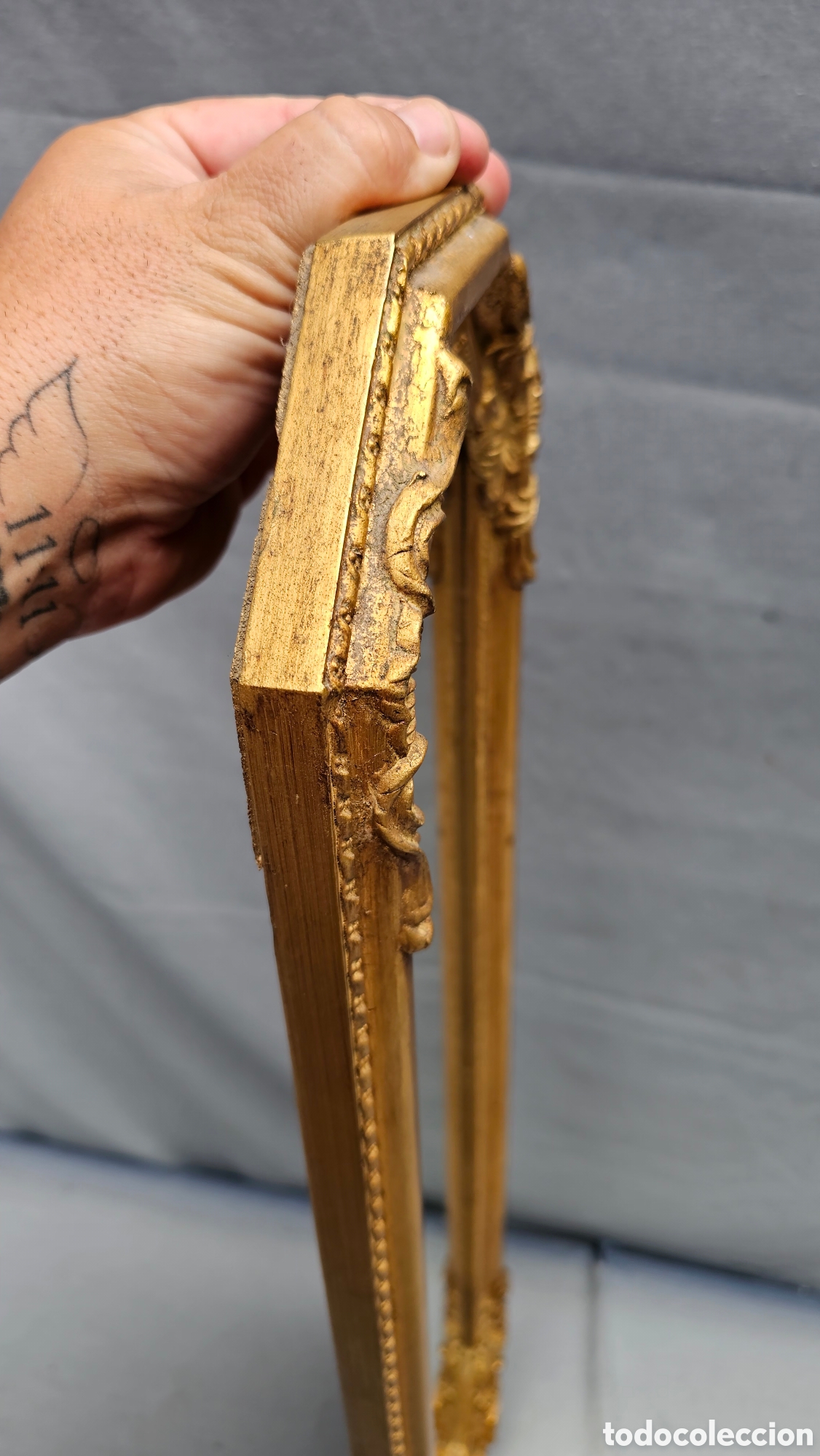 Antig&uuml;edades: Espejo vertical de madera - Foto 10