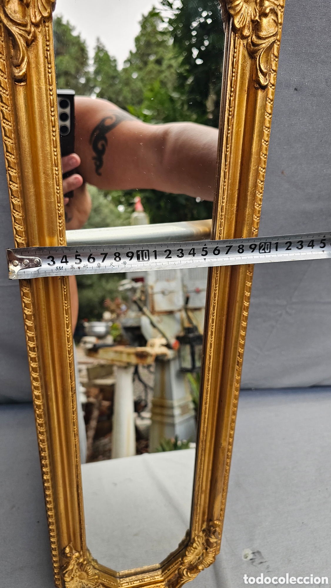 Antig&uuml;edades: Espejo vertical de madera - Foto 12