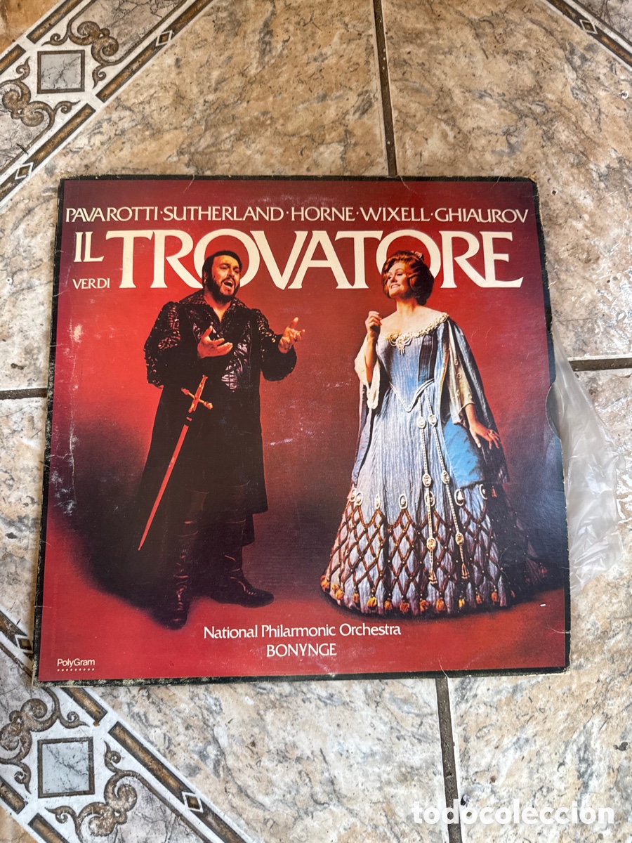 Antig&uuml;edades: vinilos (box set de 3 LPs) de la &oacute;pera Il Trovatore