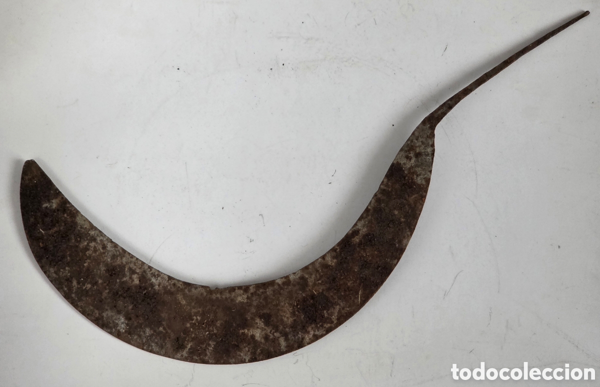 Antiques: Antigua Hoja met&aacute;lica de Hoz - Decoraci&oacute;n R&uacute;stica Hierro Herramienta