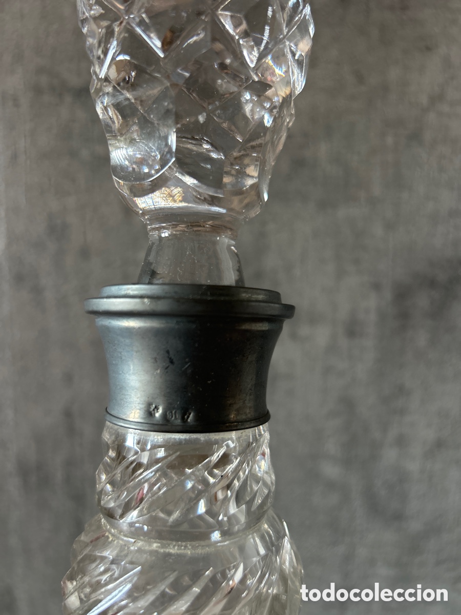 Antig&uuml;edades: Botella licorera con cuello en plata - Foto 3