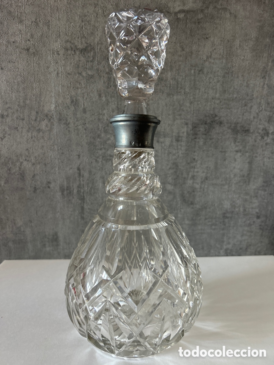 Antig&uuml;edades: Botella licorera con cuello en plata - Foto 5