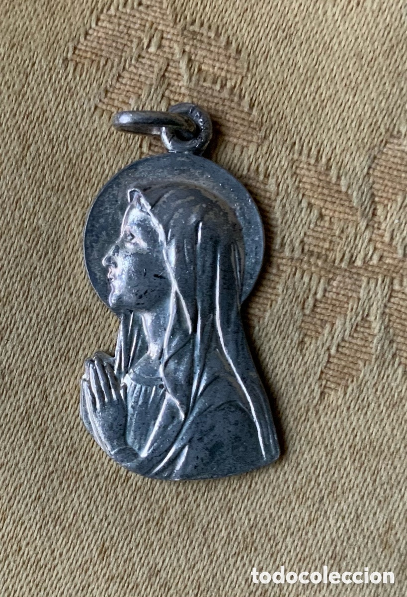 Antig&uuml;edades: ANTIGUA MEDALLA VIRGEN DE FATIMA