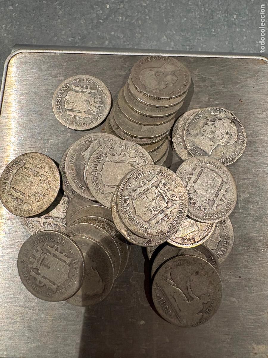 Antig&uuml;edades: Monedas de plata espa&ntilde;ola de inversi&oacute;n 167 g