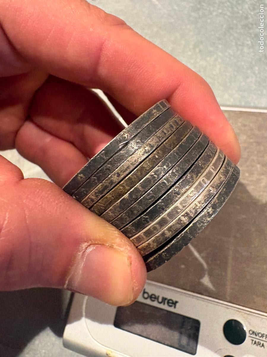 Antig&uuml;edades: Lote de duros de plata 246 g - Foto 4