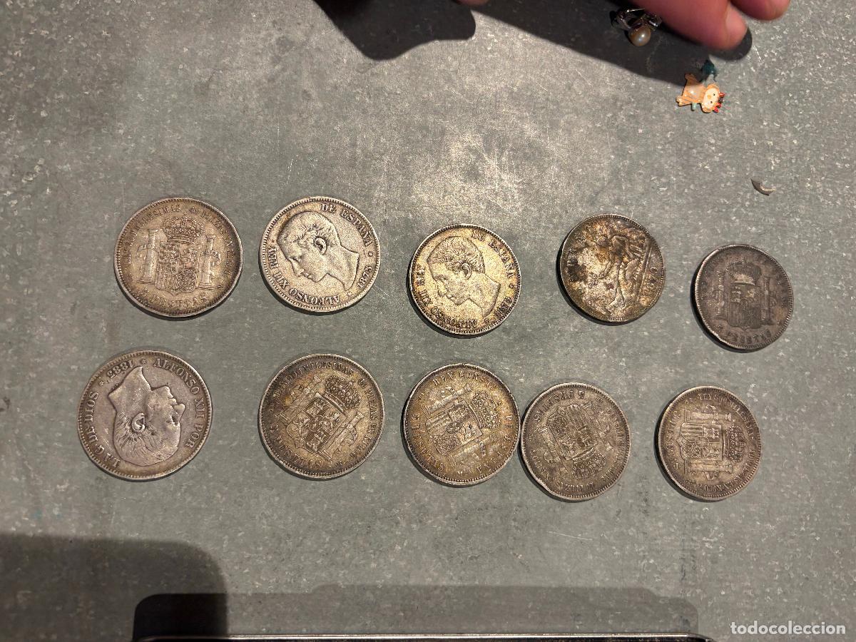 Antig&uuml;edades: Lote de duros de plata 246 g