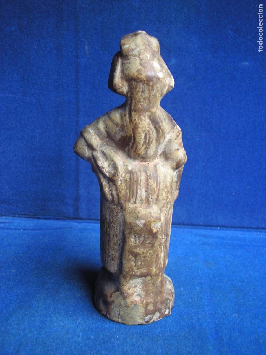 Antig&uuml;edades: FIGURA BISCUIT DAMA POLICROMADA - Foto 3