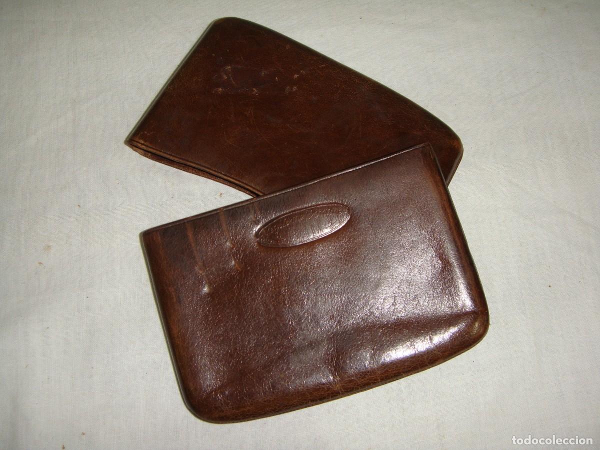 Antig&uuml;edades: Billetera o tarjetero de piel &middot; Genuino de Ubrique &middot; ca. 1950
