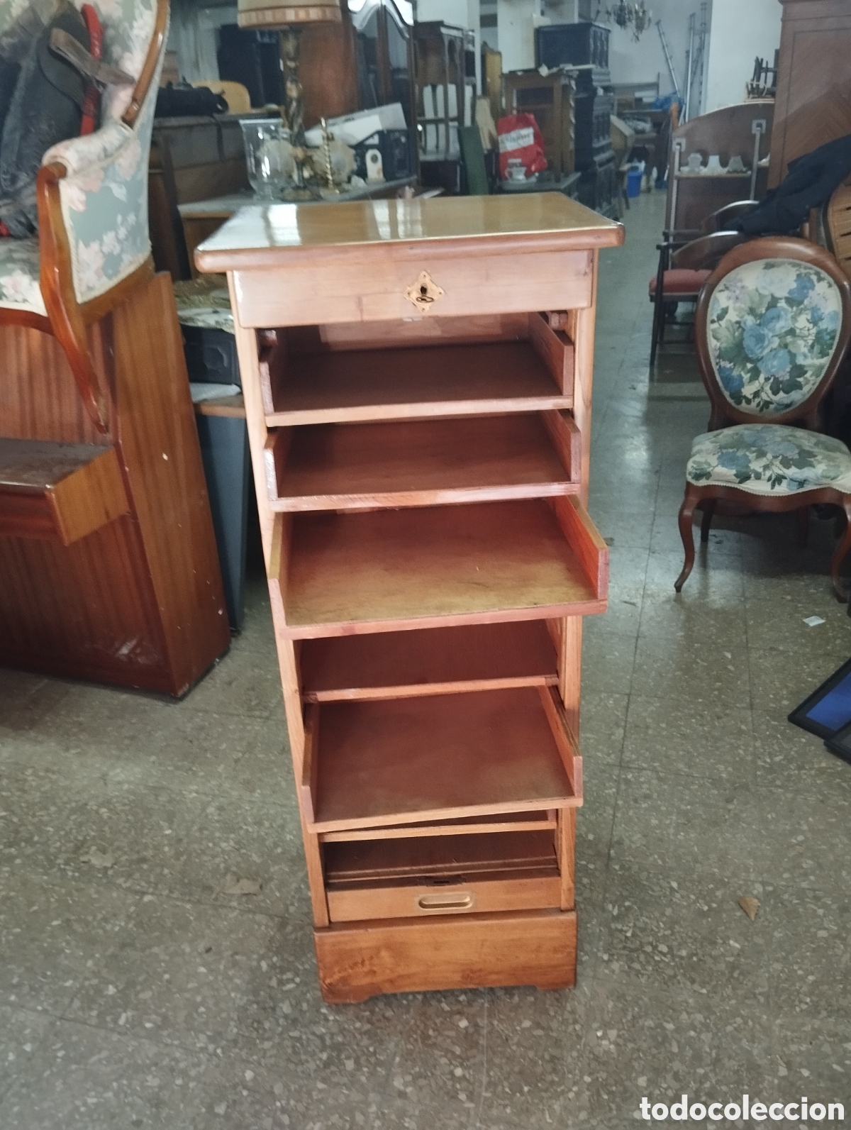 Antig&uuml;edades: Archivador de roble americano - Foto 7