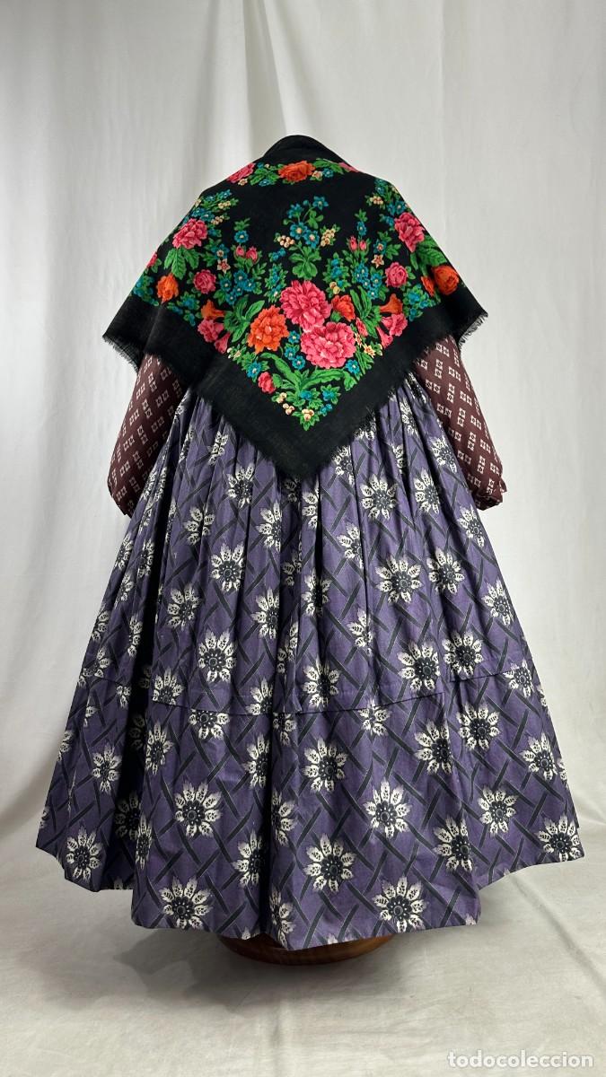 Antig&uuml;edades: Antiguo pa&ntilde;uelo de merino estampado - Foto 7