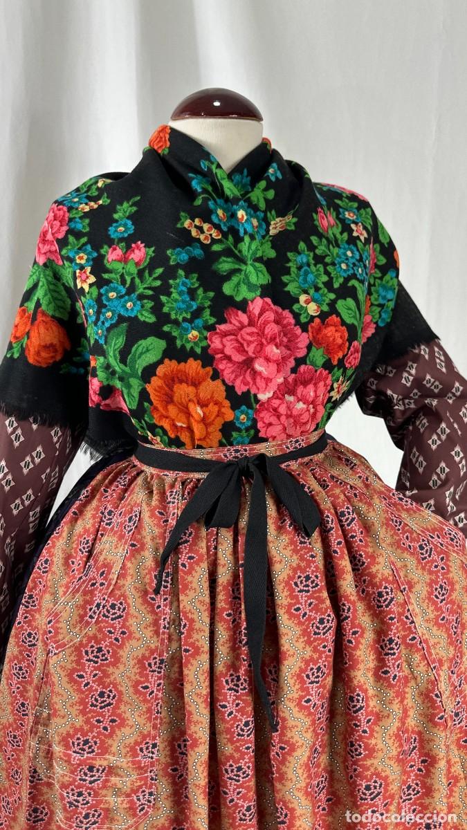 Antig&uuml;edades: Antiguo pa&ntilde;uelo de merino estampado - Foto 13