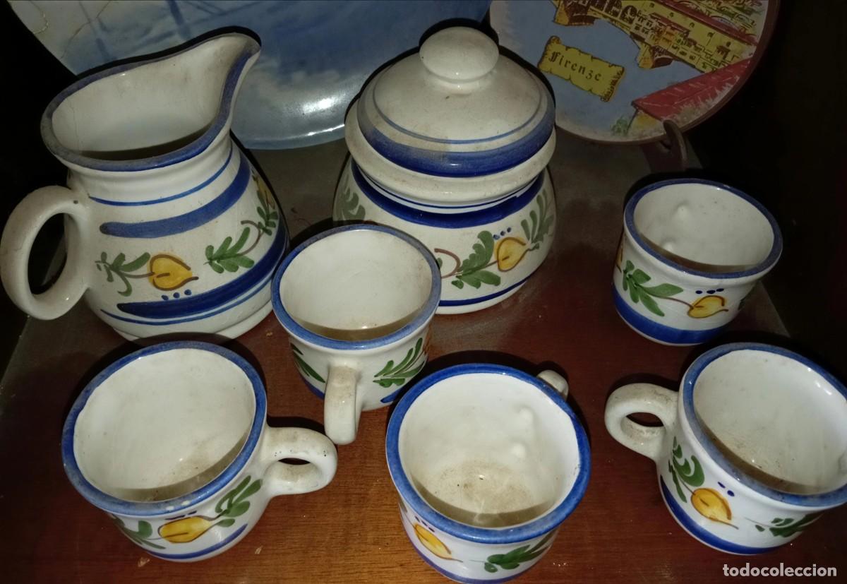 Antig&uuml;edades: Juego de caf&eacute; de cer&aacute;mica