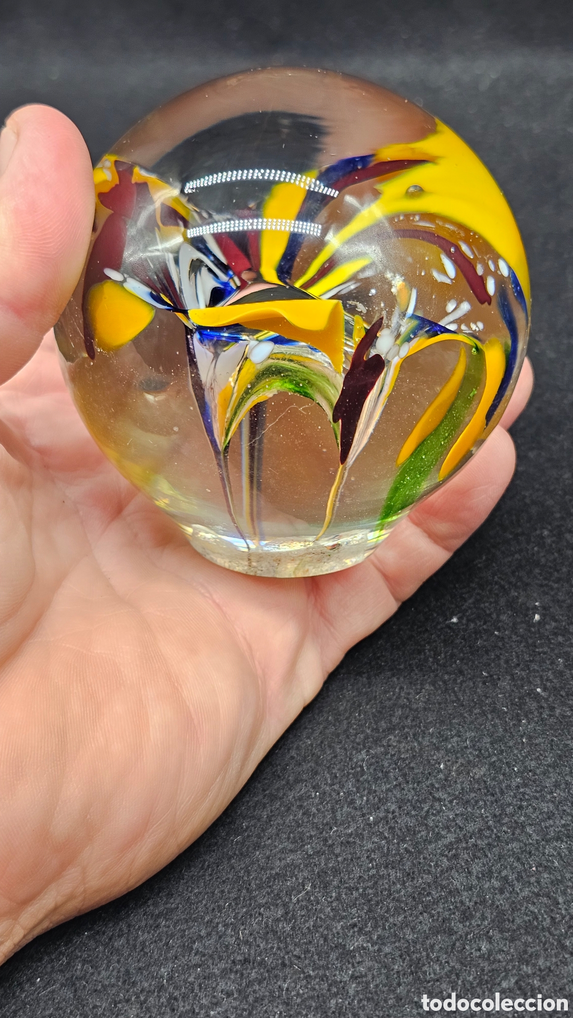Antig&uuml;edades: Pisapapeles de cristal de murano - Foto 4