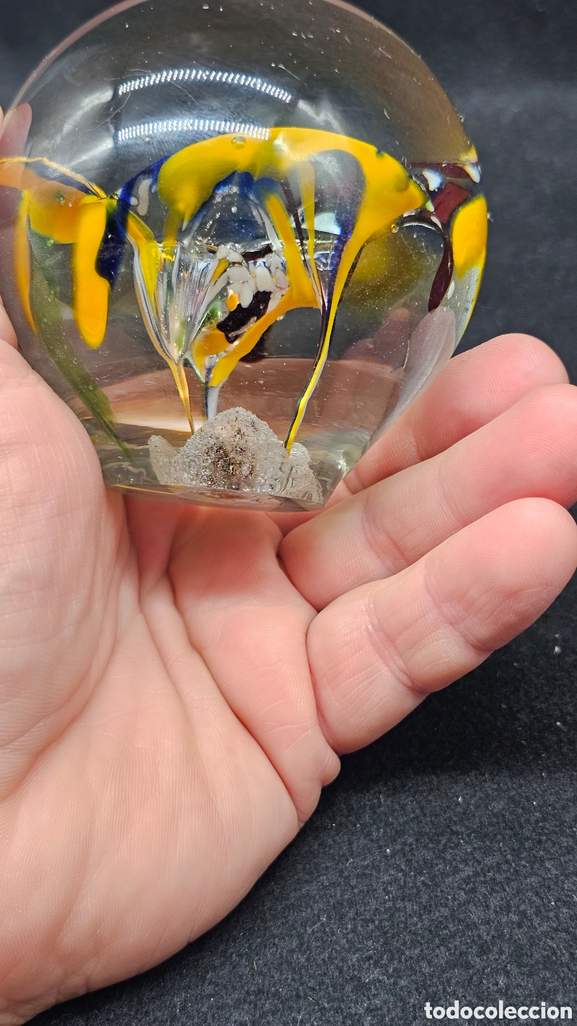 Antig&uuml;edades: Pisapapeles de cristal de murano - Foto 5