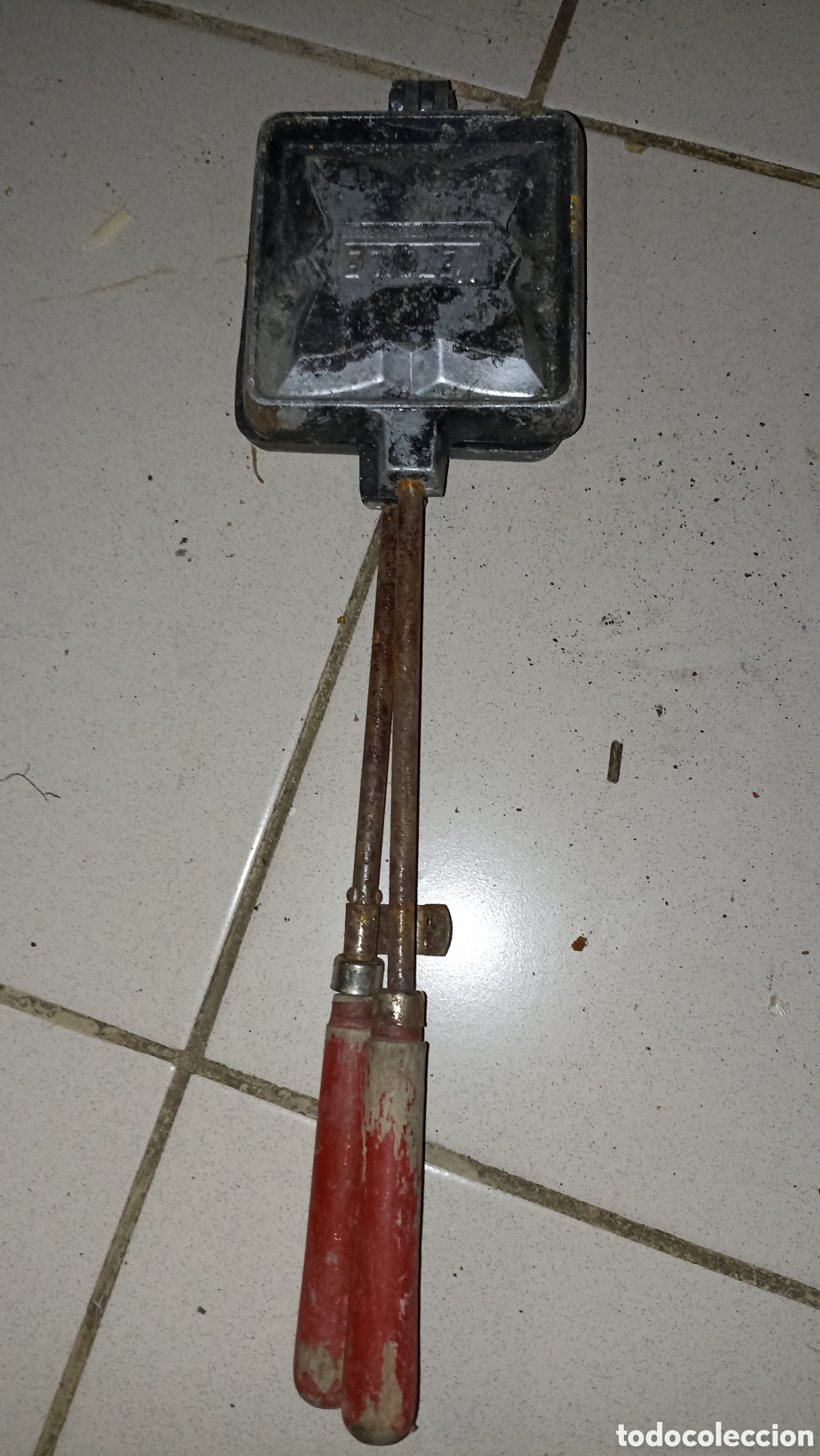 Antig&uuml;edades: Sandwichera Vintage L'ETOILE de Aluminio - Molde S&aacute;ndwich / Camping (A&ntilde;os 50-60)