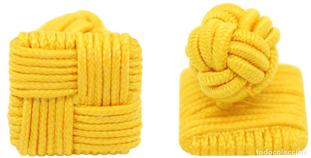 Antig&uuml;edades: Gemelos Cuadrado El&aacute;stico Amarillo Oscuro