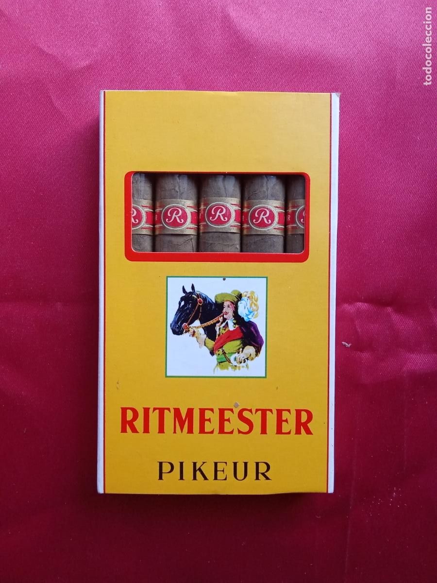 Antig&uuml;edades: Paquete caja puros Ritmeester sin abrir Pikeur. Caja tabaco