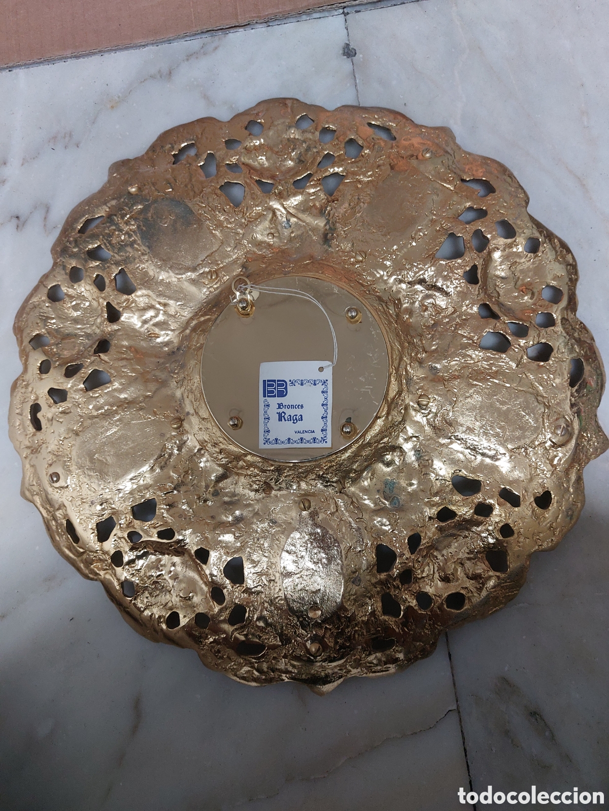Antig&uuml;edades: Platos bronce con ba&ntilde;o de oro - Foto 3