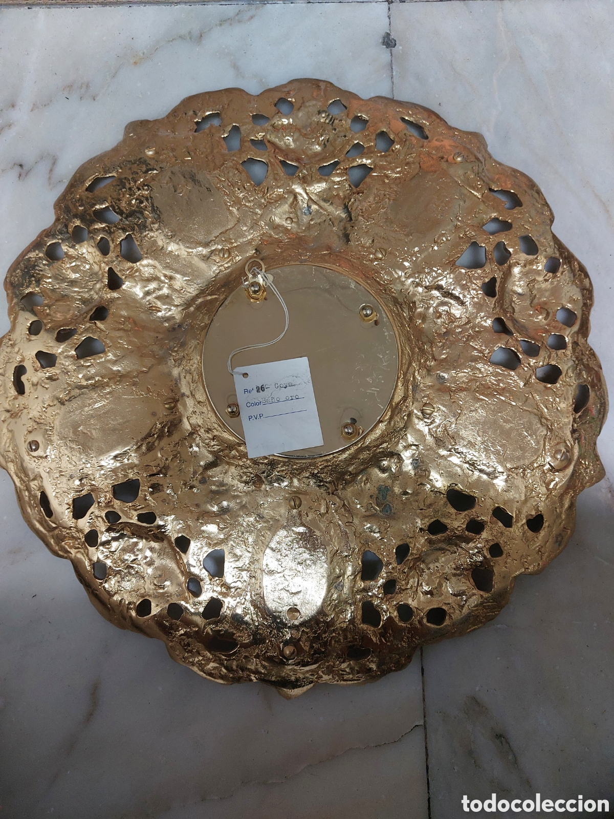 Antig&uuml;edades: Platos bronce con ba&ntilde;o de oro - Foto 4
