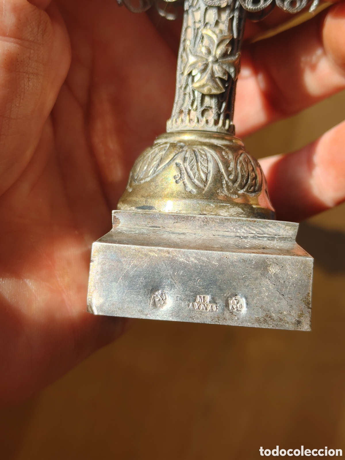 Antig&uuml;edades: Virgen del Pilar. En plata punzonada - Foto 7