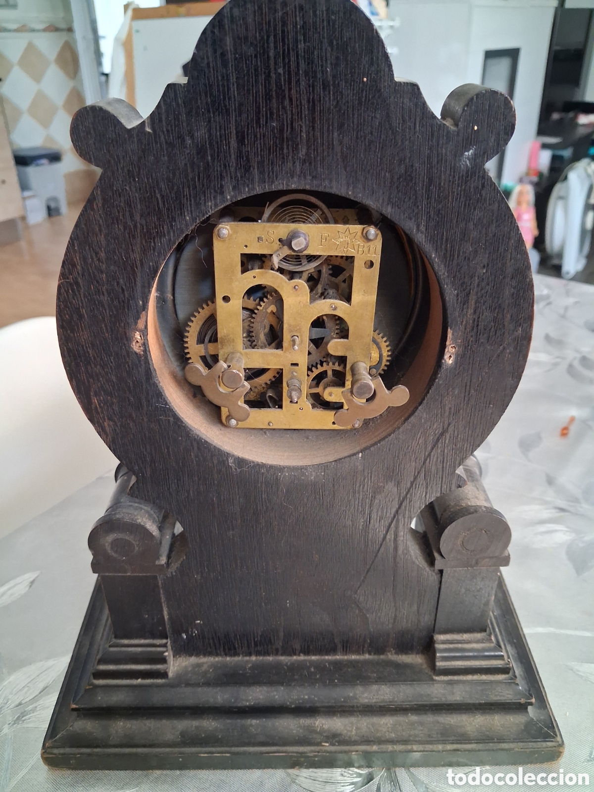 Antig&uuml;edades: Reloj antiguo de sobremesa - Foto 3