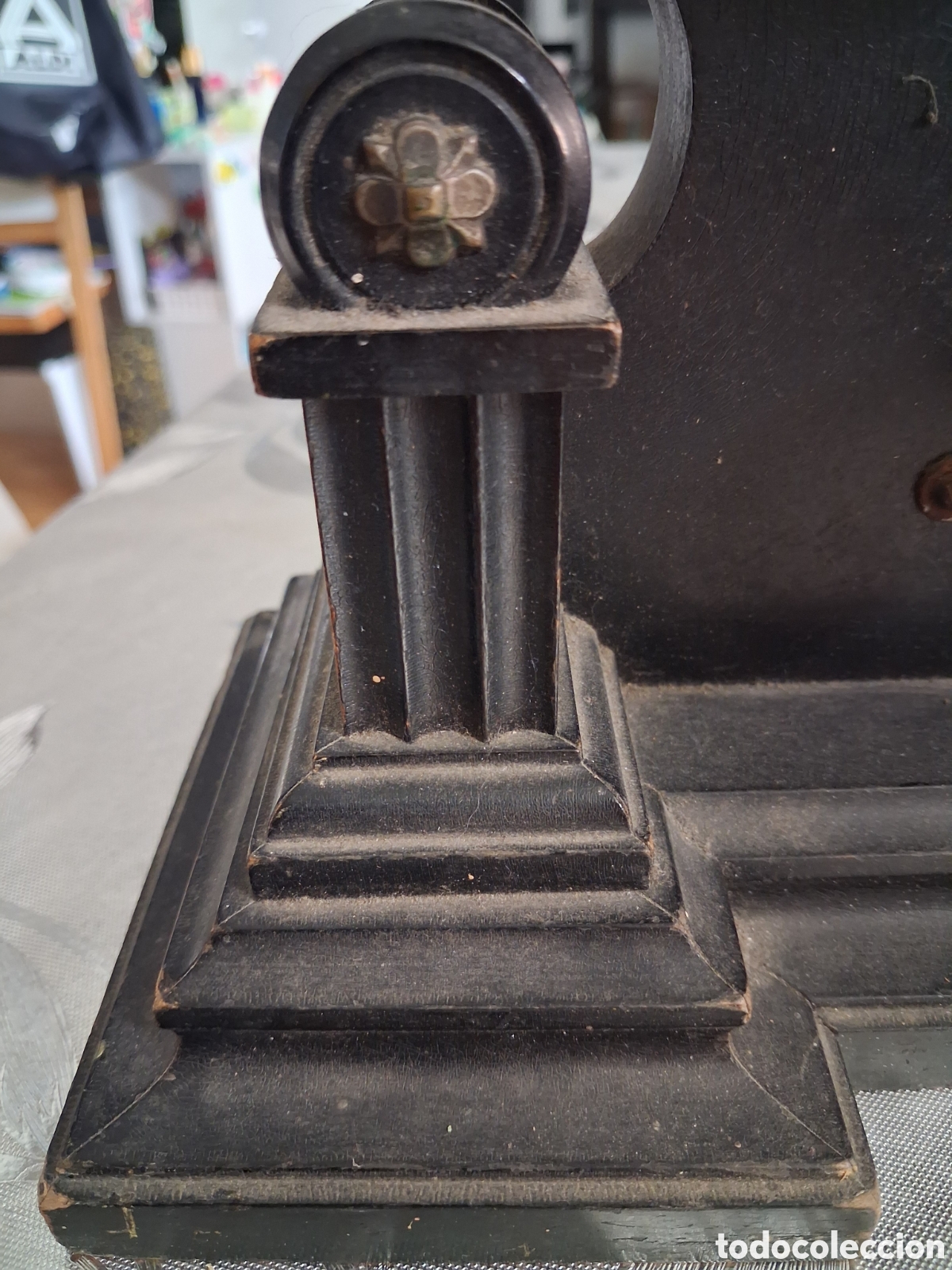 Antig&uuml;edades: Reloj antiguo de sobremesa - Foto 5