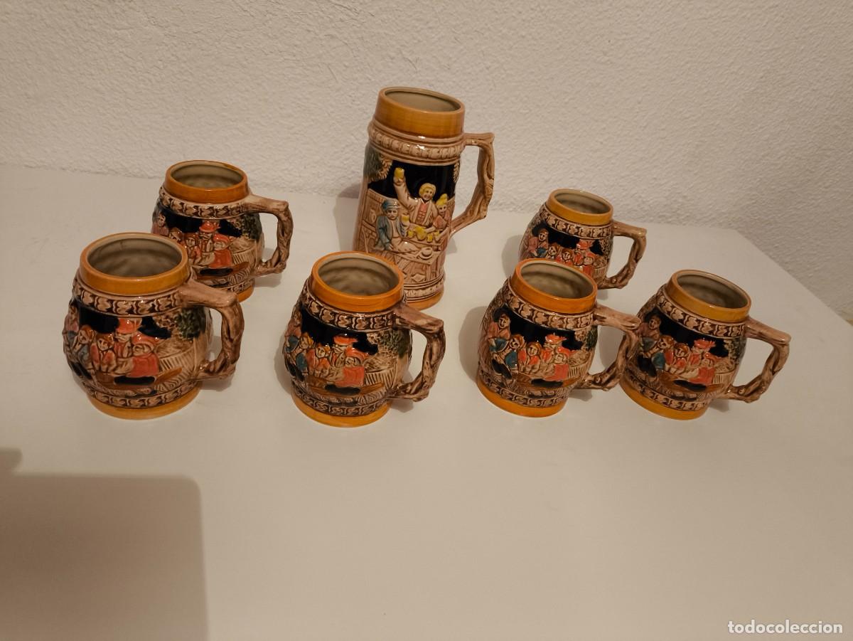 Antig&uuml;edades: Juego de jarras de cerveza