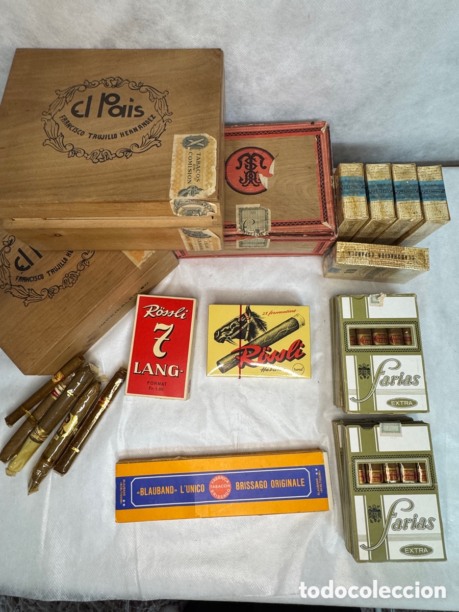 Antig&uuml;edades: Lote de puros y tabaco - Foto 4