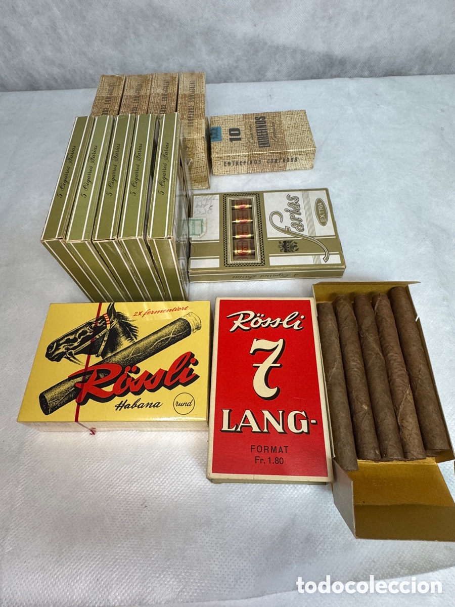 Antig&uuml;edades: Lote de puros y tabaco - Foto 5