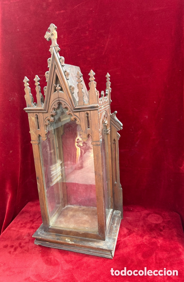 Antig&uuml;edades: Antigua capilla de madera estilo Gotico! - Foto 23